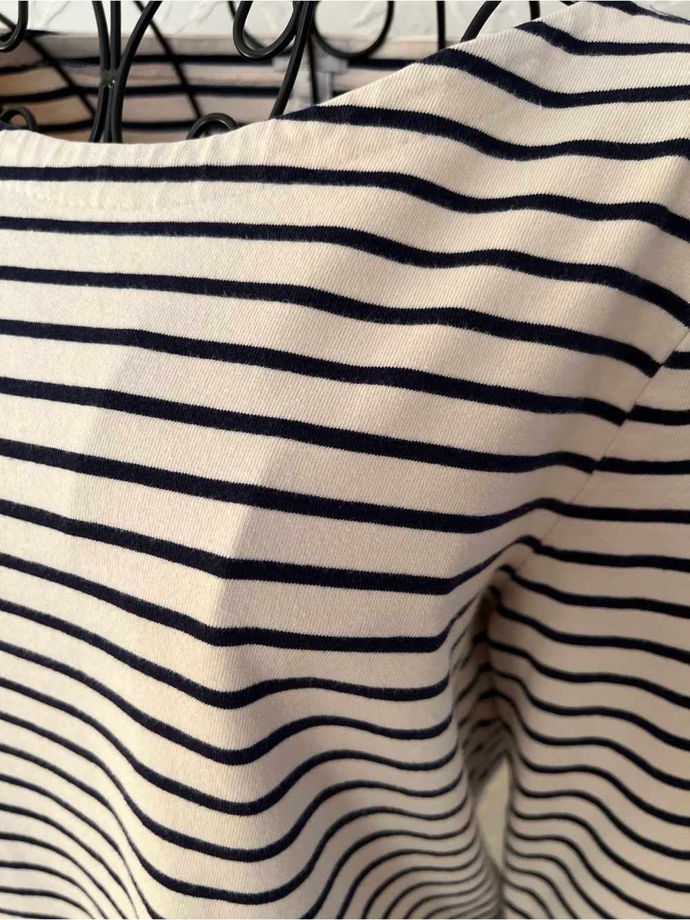 J. Crew Breton Style Strip Jersey Tee - Picture 2 of 9